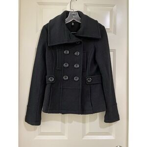 ambition women wool blend jacket coat size PS